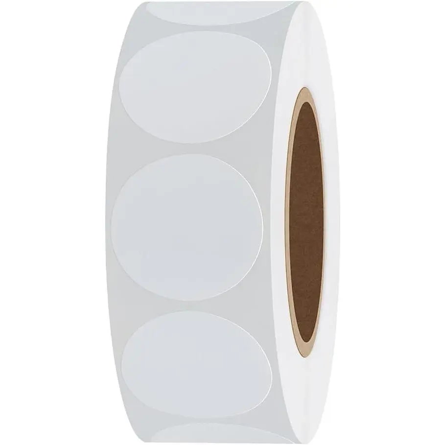 1000Pcs 1 Inch White Circle Dot Sticker Round Coding Labels Yard Sale Stickers Garage Sale Price Sticker Self-Adhesive Stickers for Classroom Office Marking Inventory Organizing Moving (White)