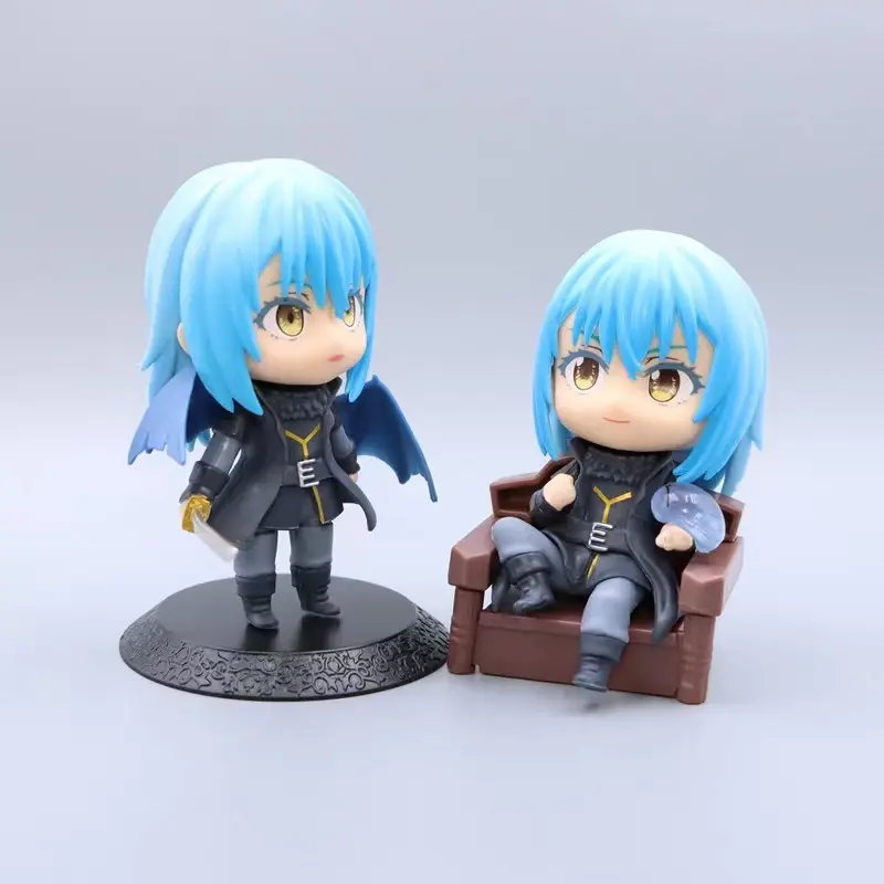 That Time I Got Reincarnated As A Slime Kawaii Rimuru Tempest PVC Action Figurine - High-Quality 10cm Toy Collection for Kids, with Random 1 Gift Option (Anime & Manga Themed), Action Figurines, Kids For Gift