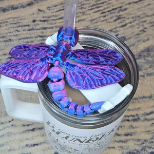 Tumbler Straw charm - Dragonfly