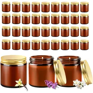 36 count 4oz Mini Mason Jar Candles Small Scented Candles Bulk  Ideal Souvenir Favors for Wedding Birthday Party (Vanilla, Lilac, Gardenia, )