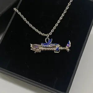 ARCANE Fishbones Necklace League of Legends X RockLove Unique Design with Fishbones Elements Gaming Jewelry Pendant