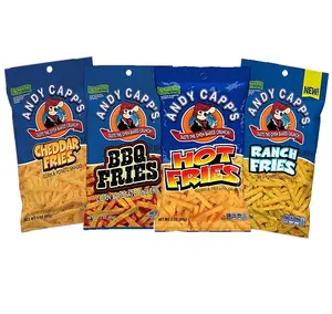 Andy Capp's Snack Fries 4 Flavor Variety Pack | 12 count, 3 oz. bags