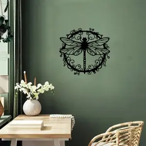 Dragonfly Metal Wall, Garden Decoration Dragonfly Logo, Dragonfly Courtyard Decoration, Terrace Dragonfly Art, Natural Wall Decoration