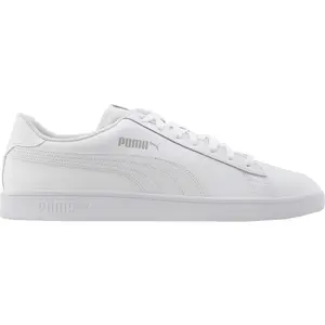PUMA Mens Smash V2 Lace Up Sneakers Shoes Casual - White