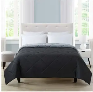 Microfiber Comforter 2 sides , Black, Full/Queen, Adult, Unisex