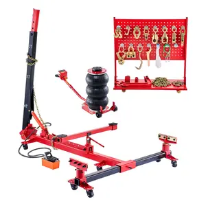 summervibes VEVOR Auto Body Frame Puller Straightener, 6T Tension Car Body Repair Equipment with 3T Airbag Jack 6000PSI Hydraulic Foot Pump, Include 16 Straightening Tools, for Auto Repair Shop Sedan SUV Pickup, Car Tools