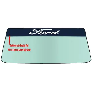 Fits FORD Vehicle Custom Windshield Banner Graphic Die Cut Decal - Vinyl Application Tool Included