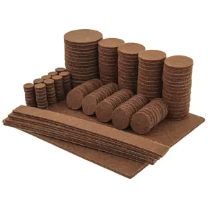 7Penn Felt Furniture Pads for Hardwood Floors Felt Pads for Chair - Brown 181pc