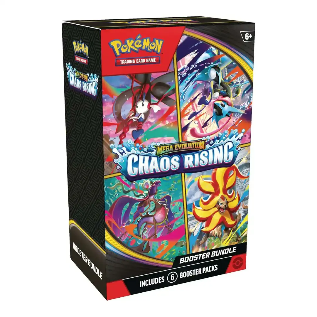Pokémon TCG: Mega Evolution-Chaos Rising Collectible Cards Set, English Booster Cards Bundle with Loose TCG Booster Packs