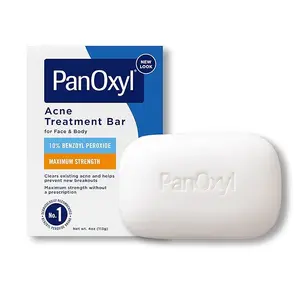 PanOxyl Acne Treatment Bar with 10% Benzoyl Peroxide, 4 oz