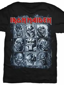Iron Maiden Eddie Image Collection Short Sleeve Classic T-Shirt, Unisex Casual Fitted Long Clothing, All Seasons Plain Design