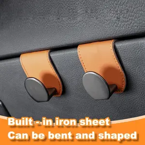 2-Pack Car Passenger Side Glove Box Hooks, Durable Alloy Hooks, Multi-Functional Seat Hooks, Easy Installation