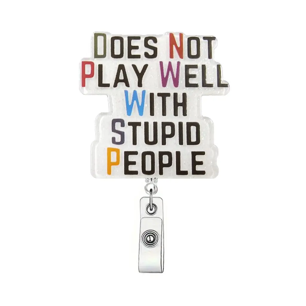 Retractable Badge Holder, 1 Count Cute Badge Scroll Badge Clip, Badge Reel, ID Card Pack, Suitable for Students Office Staff Doctors Nurses Teachers, Badge Reels Retractable, Nursing Student Badge Reel, Medical Badge Reel