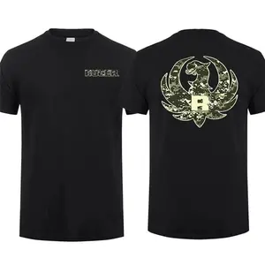 Ruger Men's Green Camo Logo T-Shirt | Short Sleeve Cotton Tee  USA Flag Design Ruger Brand Apparel Gift For Men/Husband Sweatshirt, Hoodie, Comfort Colors