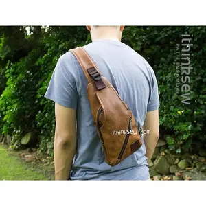 Otis Sling Bag with Phone Pocket on Strap PDF Sewing Pattern & Video Tutorials