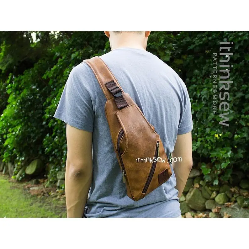 Otis Sling Bag with Phone Pocket on Strap PDF Sewing Pattern & Video Tutorials