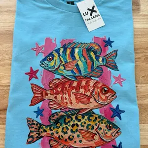 NEON FISH GILDAN UNISEX T-SHIRT