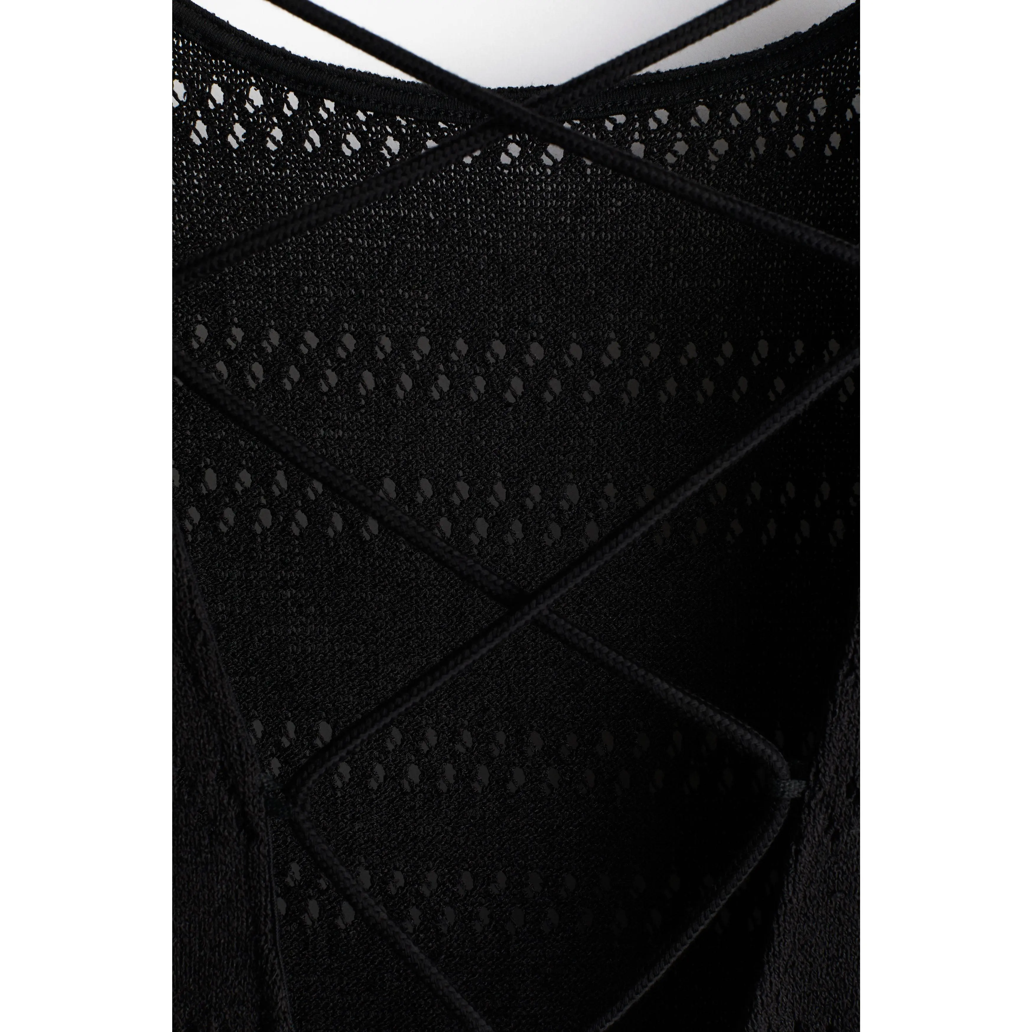 H&M Lacing-detail hole-knit dress - TikTok Shop