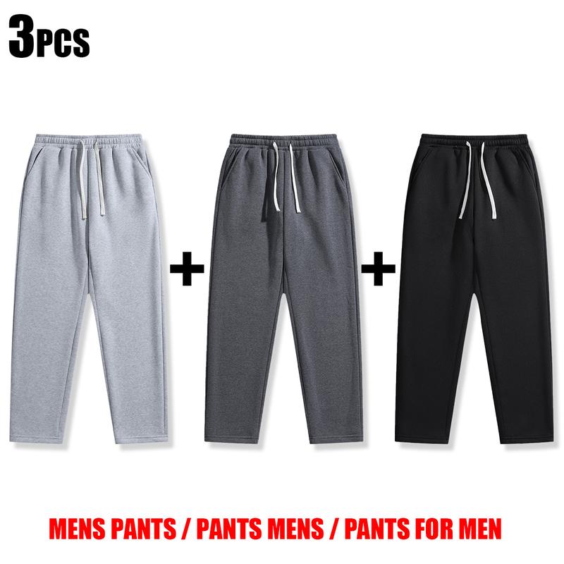 Men's Drawstring Casual Pants Set of 3 Polyester Back Pocket Details Versatile Menswear Street Style Essentials for Everyday Life december  outfits Military Camouflage Training Set