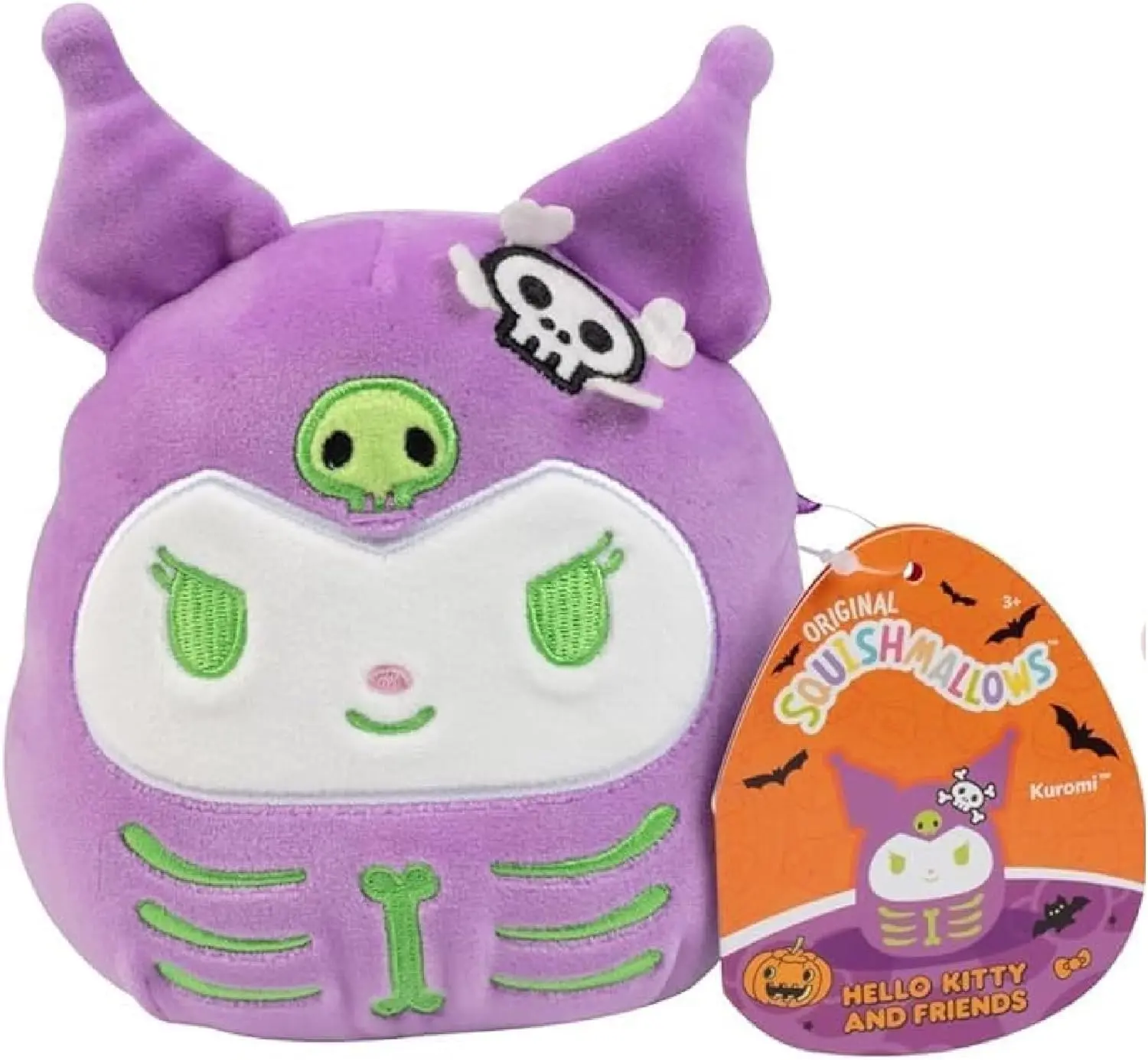 Squishmallows Original 5" Kuromi Plush - Official Jazwares Hello Kitty & Friends Stuffed Animal - Ultra Soft Mini Kawaii Toy