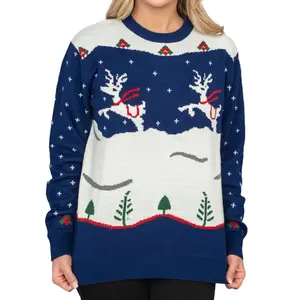 Step Brothers Movie Adult Unisex Prancing Reindeer Ugly Christmas Sweater