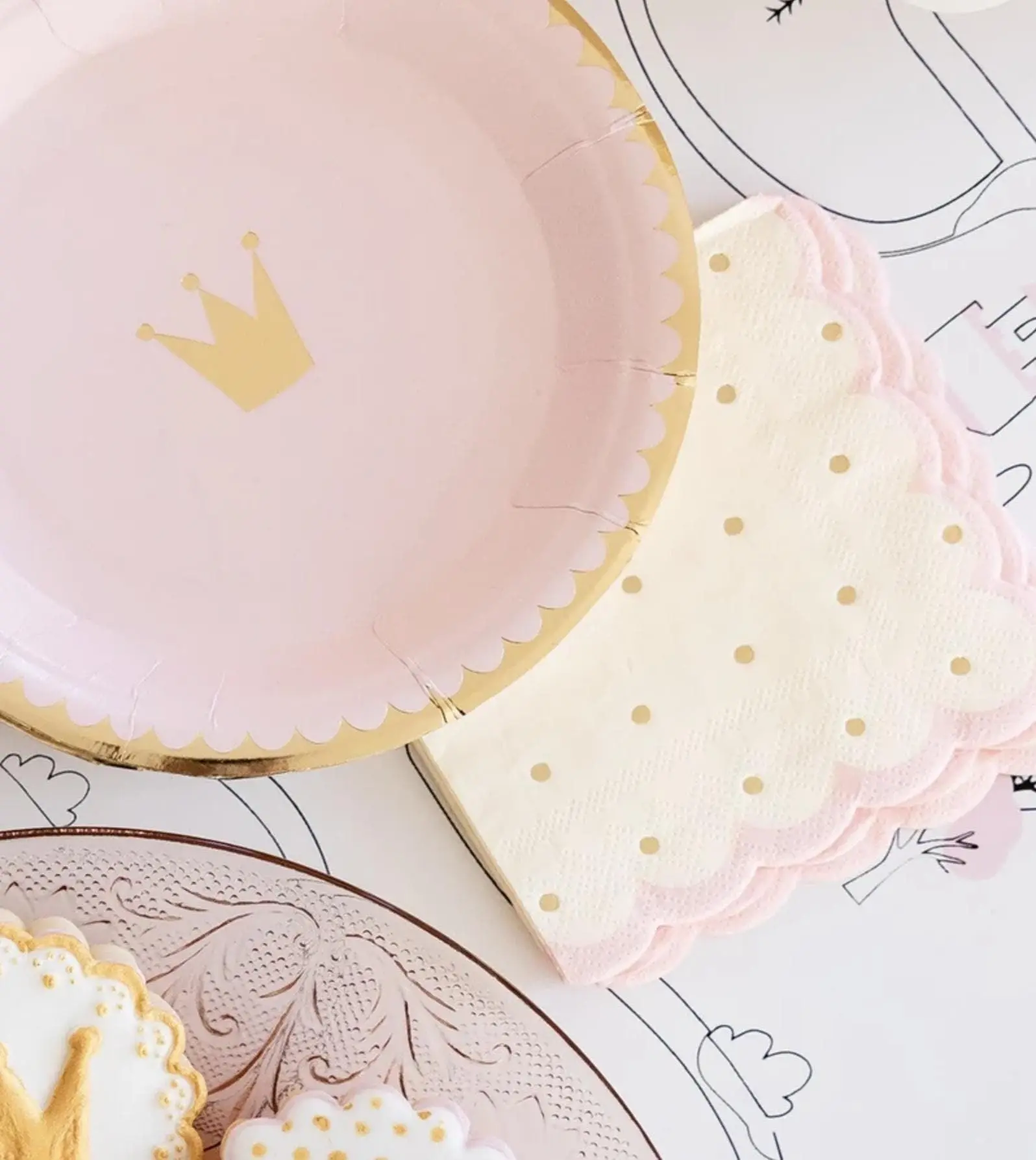 Gold Polkadot Napkins