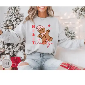 Gingerbread Retro Sweatshirt, Christmas Crewneck Jumper, Holiday Pullover, Vintage Xmas Sweater, Festive Winter Top, Gingerbread Sweatshirt, Christmas Crewneck, Retro Holiday Sweater