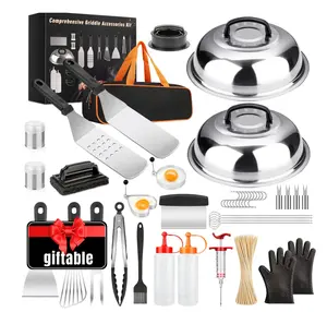 Griddle Accessories Kit 140 Pcs for Blackstone Camp Chef Professional Griddle Grill BBQ Spatula