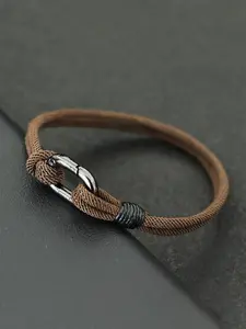 Men's Minimalist Plain Color Bracelet Bangles Bracelets, Fashionable Jewelry for Party, Daily Clothing Decor, Trendy All-match & Exquisite Jewelry for Birthday Gift