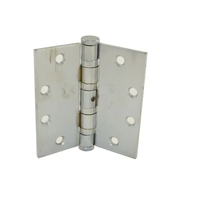 Hager BB116841226DNRP 4.5 x 4.5 in. Full Mortise Heavy Weight Ball Bearing Hinge Non Removable Pin, No. 004645 Satin Chrome