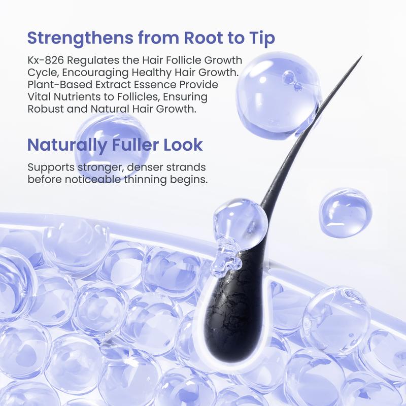 KOSHINÉ 0.9% KX-826 DHT Blocker Hair Thickening Growth Products – Suitable for Men and Women (Purple Bottle)