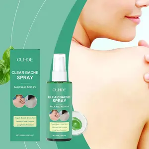 OUHOE Back Care Spray | Clear Bacne Centella & Salicylic Acid | Unclog Pores Calm Redness | Refreshing Soothing Quick Dry For Hard-to-Reach Areas