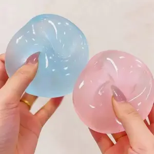 Coconut oil stress relief toy: a soft coconut oil finger toy/squeeze ball that feels soft to the touch effectively relieving anxiety; a portable, slow-rebound stress relief toy for adults