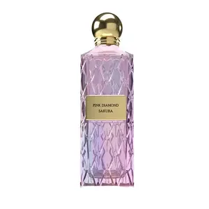 SAKURA BY IBRAHIM ALQURASHI Pink Diamond Unisex Floral Scented Perfume Spray - 150ml, Highly Fragrant Rose, Luxurious Peony Blend, Woody Amber Romantic Notes