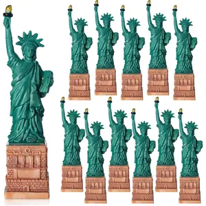 Briwooody 12 Pcs 5.24 Inches Statue of Liberty Figurine Decorations New York City Souvenirs Gifts New York Statue Replica Model Modern Home Decor for Living Room Table Decor