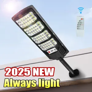 2025 New Bright Solar Lights, Outdoor Solar LED Spotlights, Adjustable Flood Lamp, with Human Body Sensing and Remote Control, Outdoor Waterproof for Street, Courtyard, Parking lot Lighting