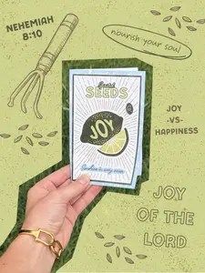 Spirited Seeds of Joy Gospel Tract | Modern Christian Evangelism Tools (20 pack)