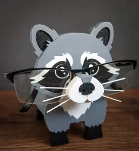 Raccoon "Scavenger" Glasses Holder & Key Tray | 3D Printed Desk Buddy | Cute Gift
