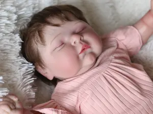 Peaches Lifelike Reborn Baby Doll 20 inch 50 cm Vinyl Limbs Realistic Newborn Dolls Weighted Dolls for Kids Age 3+ with Handmade Nails and Soft Baby Powder Scent