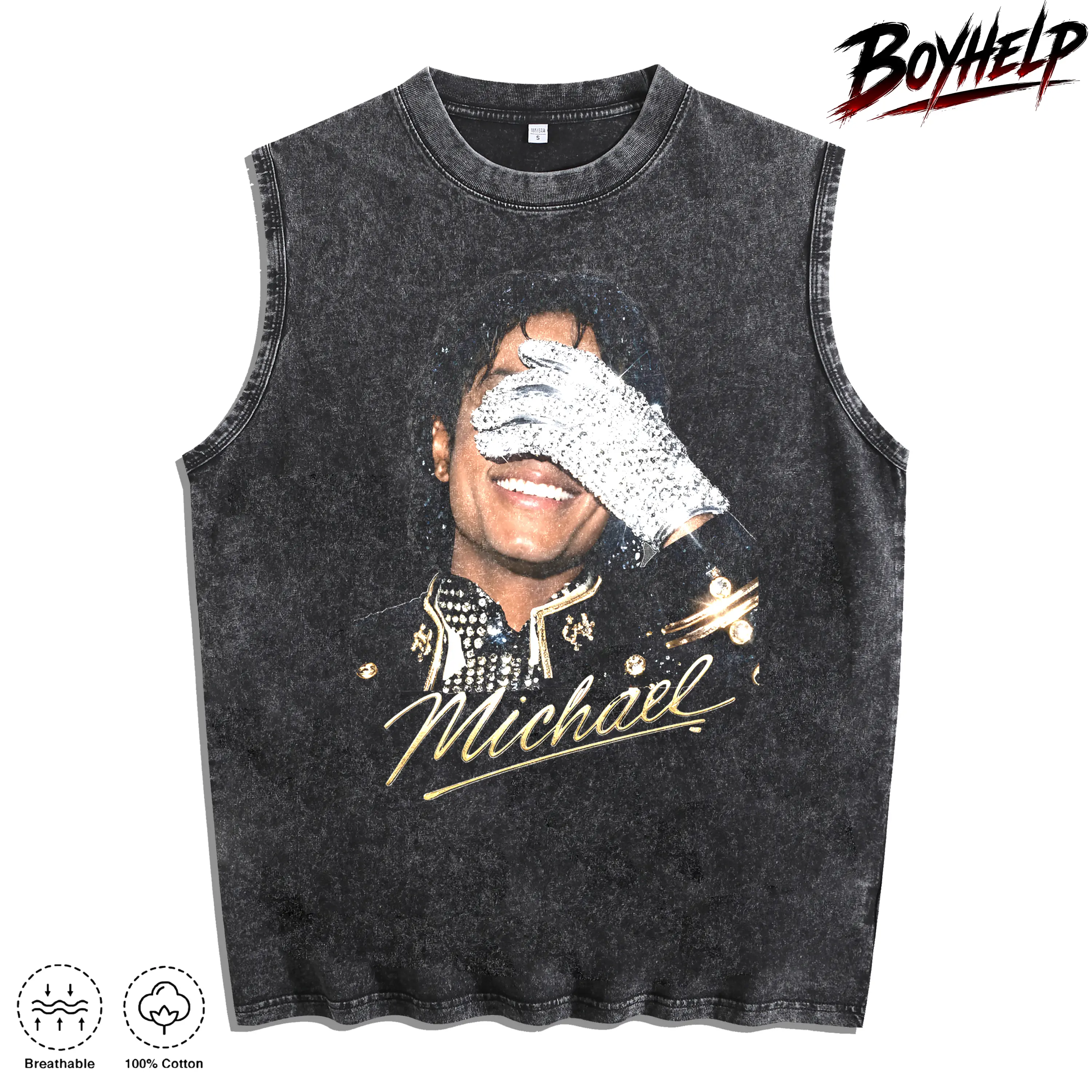 Michael Jackson Glove Graphic T-Shirt Vintage 90s Tee campingessentials