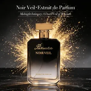 Paruvea Noir Veil Extrait de Parfum – Vanilla & Dark Coffee Seductive Women's Perfume | Long-Lasting Fragrance for Her | 100ml 3.4 fl oz