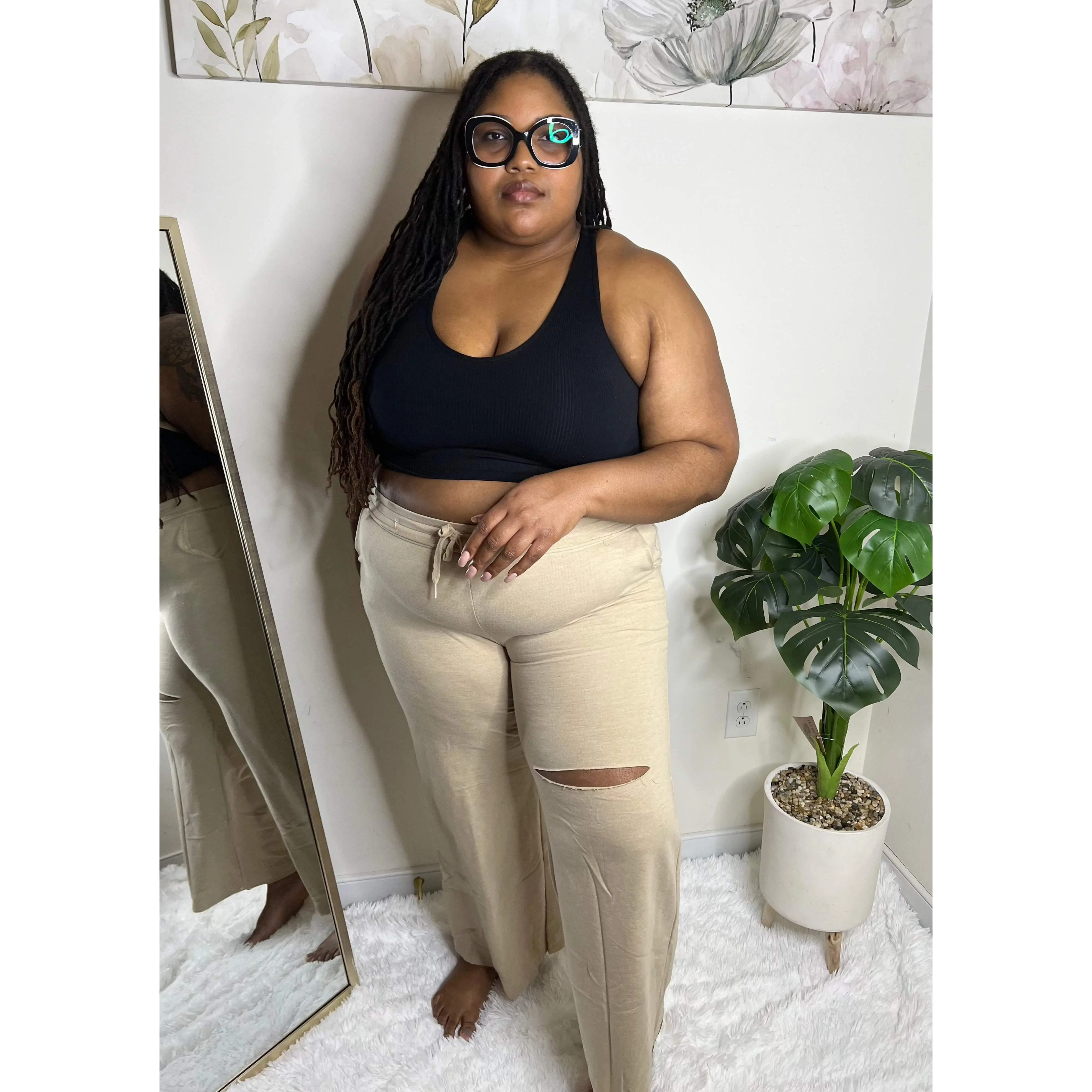 French Terry Sweatpants (Khaki)