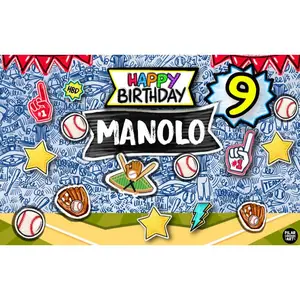 Personalized Party Banner Baseball
