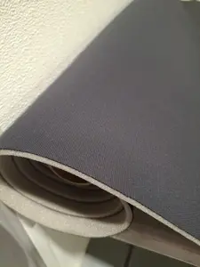 Charcoal Black Flat Knit Headliner Fabric with Foam Backing Sold By The Yard 60"wide