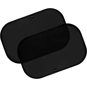 Car Window Shades for Baby 21" x 14" (2 Pack) Cling, Blocks 99.98% UVR, Sun Shade Blocker, Glare Shield Protection, Side Car Window Screens, Mesh Window Shades for Baby, Black