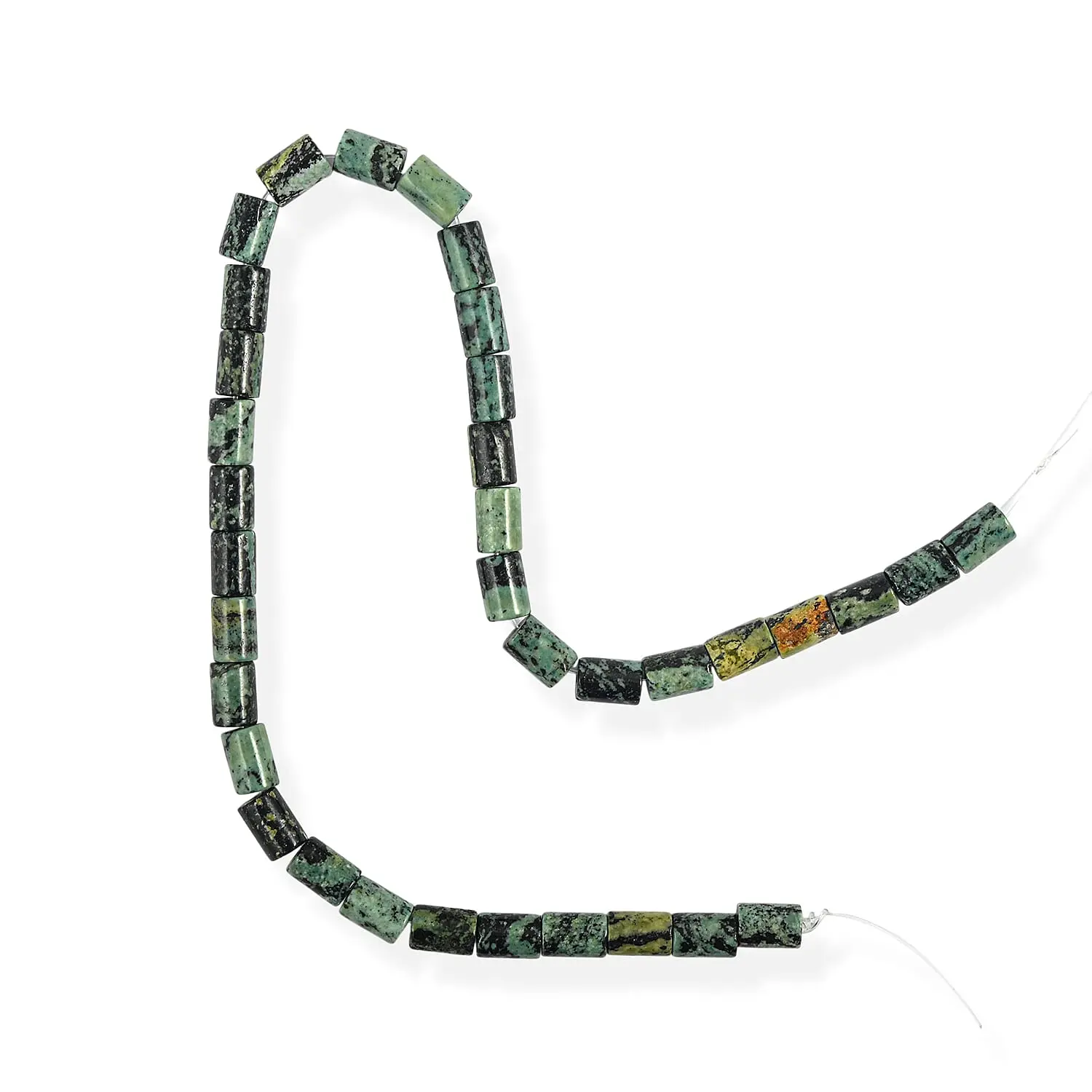 GCS Kambaba Jasper Tube Beaded Strand (16 Inches) 273.50 ctw