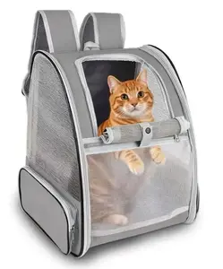 Cat Carrier Backpack with Breathable Mesh for Travel Indoor Outdoor