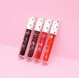 Anime Lip Stain Bundle Set (4) - Long Lasting, Light weight Strawberry scented lip tints
