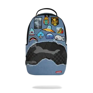 Sprayground Denim Tear 3 AM Patches DLXSV Backpack