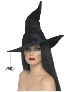 Witch Hat Adult Black Halloween Costume Accessories One Size Female Fancy Dress Party Book Week